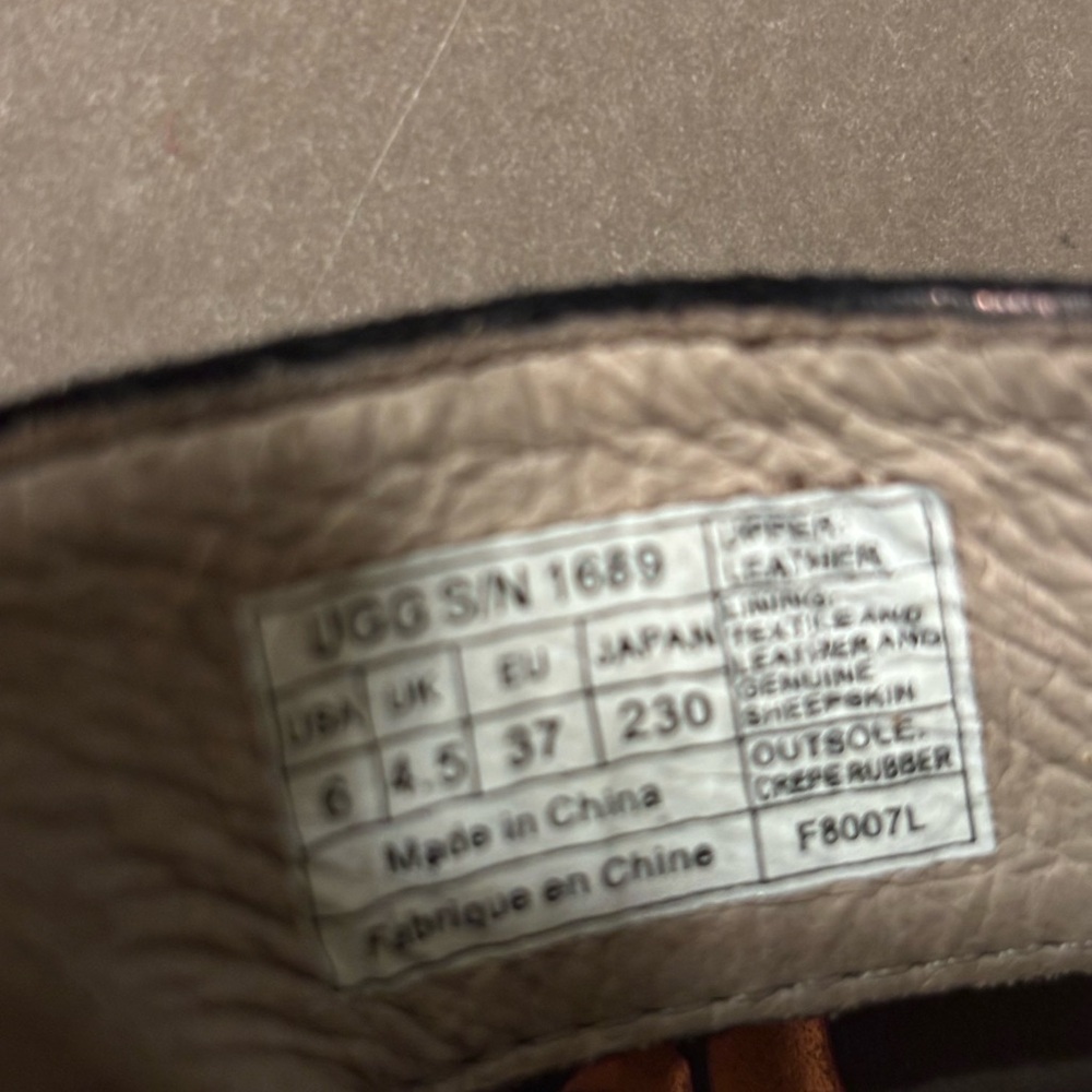 UGG Black and Tan Wedge Shoes - Picture 10 of 10